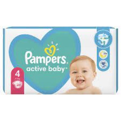 Pampers active baby  4 (8-14кг) 49шт