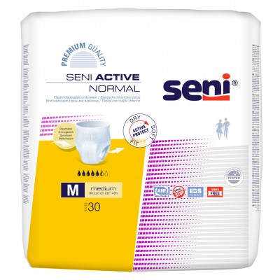 Трусики-подгузники для взрослых SENI ACTIVE NORMAL medium. (30шт.)